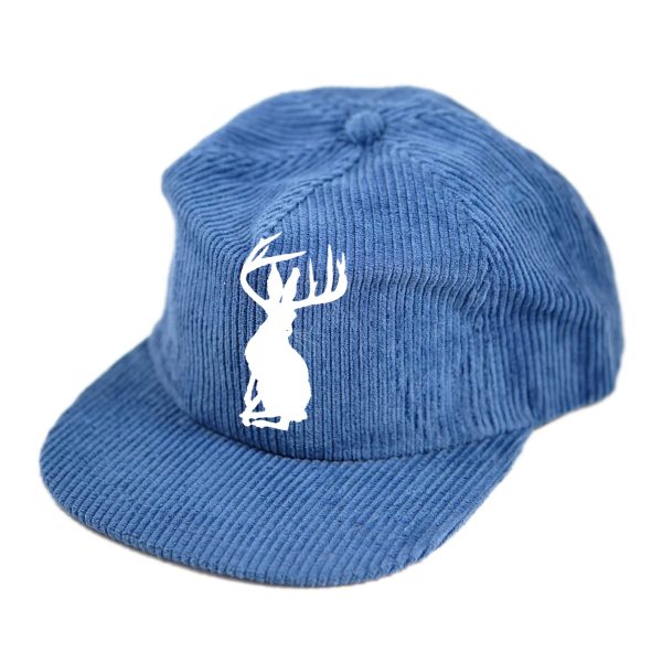 Corduroy Jackalope 5 Panel Hat (Smokey Blue)